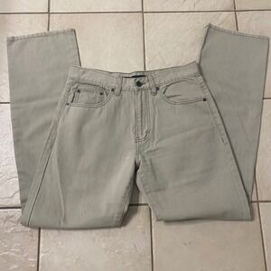 Calvin Klein Jeans Tan Khaki Straight Leg Denim Pants Size 30 Womens